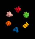 Abstrakte Kühlschrankmagnete – 6er-Set